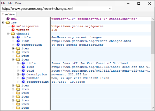 RSS / Atom feed’s content is generally organized as a collection of items grouped beneath a channel